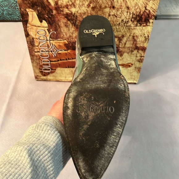 Old Gringo 13” Nevada Western Boots Aqua/Turquoise. Size 9.5. Brand new in box. - Picture 5 of 7